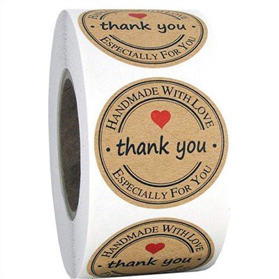 Tikketti ta' Stiker Kraft Thank You