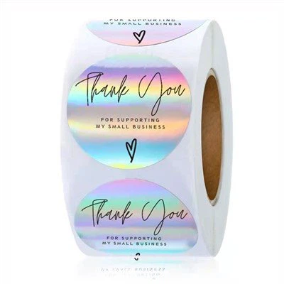 Laser Thank You Stikers